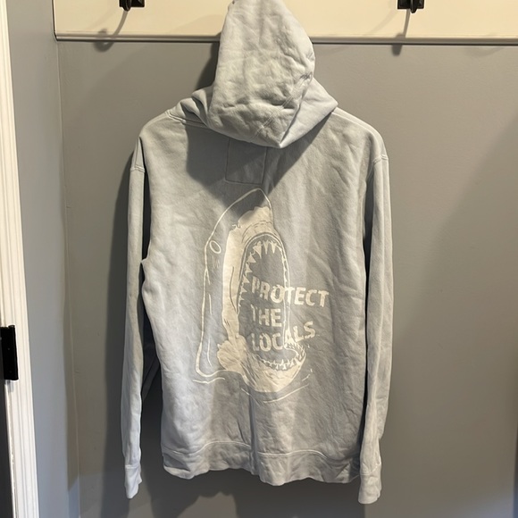 Finatics Tops Finatics Protect The Locals Hoodie M Baby Blue Poshmark